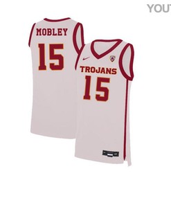 Isaiah Mobley 15 USC Trojans Elite Basketball Youth Jersey - White
