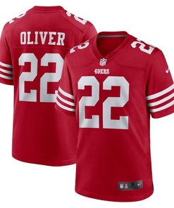 Isaiah Oliver 22 San Francisco 49ers Game Player Jersey - Scarlet
