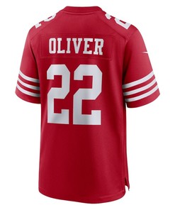 Isaiah Oliver 22 San Francisco 49ers Game Player Jersey - Scarlet
