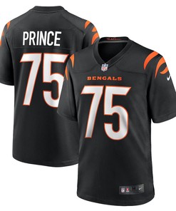 Isaiah Prince 75 Cincinnati Bengals Game Player Jersey - Black
