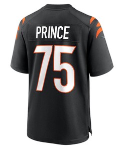 Isaiah Prince 75 Cincinnati Bengals Game Player Jersey - Black