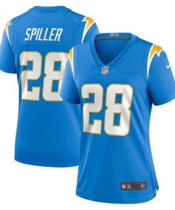Isaiah Spiller Los Angeles Chargers Womens Game Jersey - Powder Blue Nfl
