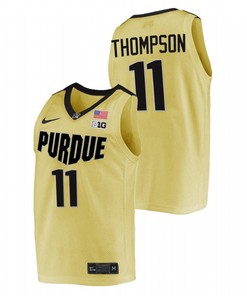 Isaiah Thompson 11 Gold Purdue Boilermakers 2023 Top overall seed College Basketball Jersey