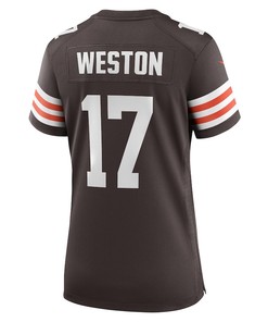 Isaiah Weston Cleveland Browns Women's Game Player Jersey - Brown