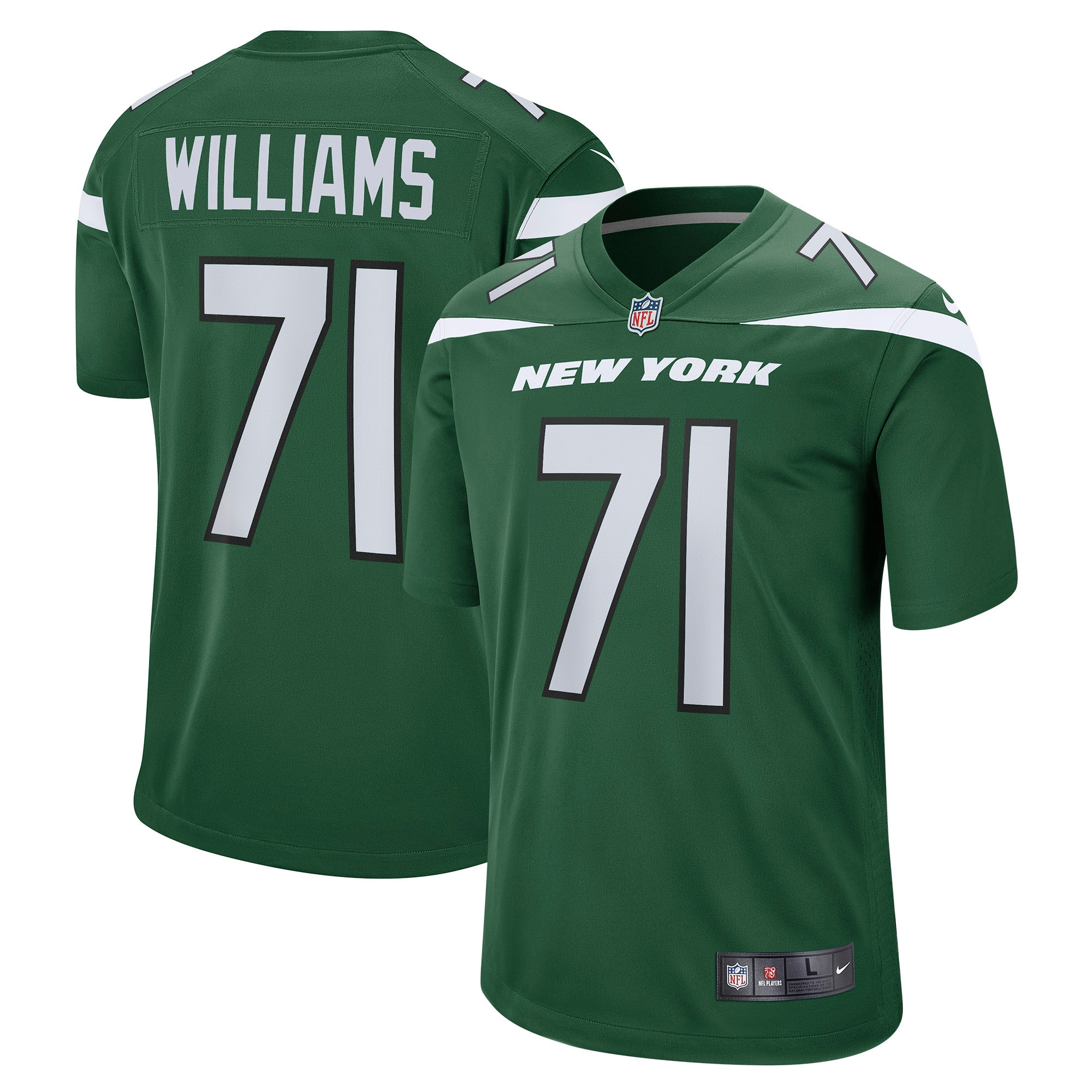 Isaiah Williams New York Jets Game Jersey - Gotham Green Nfl