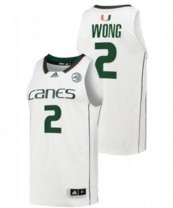 Isaiah Wong 2 Miami Hurricanes 2022 College Basketball Men Jersey - White