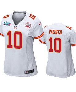 Isaih Pacheco 10 Kansas City Chiefs Super Bowl LVII Game Jersey - Women White