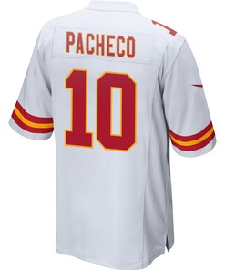 Isiah Pacheco 10 Kansas City Chiefs Super Bowl LVII Champions 3 Stars Men Game Jersey - White
