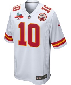 Isiah Pacheco 10 Kansas City Chiefs Super Bowl LVII Champions 3 Stars Men Game Jersey - White