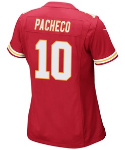 Isiah Pacheco 10 Kansas City Chiefs Super Bowl LVII Champions 3 Stars Women Game Jersey - Red
