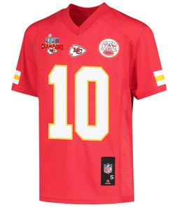 Isiah Pacheco 10 Kansas City Chiefs Super Bowl LVII Champions 3 Stars Youth Game Jersey - Red