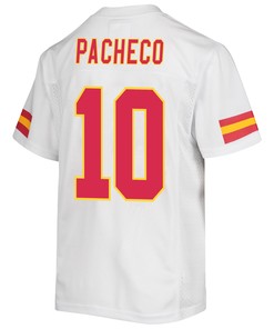 Isiah Pacheco 10 Kansas City Chiefs Super Bowl LVII Champions 3 Stars Youth Game Jersey - White