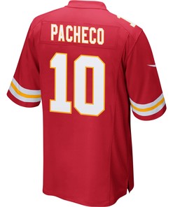 Isiah Pacheco 10 Kansas City Chiefs Super Bowl LVII Champions Men Game Jersey - Red