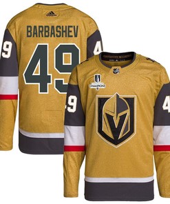 Ivan Barbashev 49 Vegas Golden Knights Stanley Cup 2023 Champions Patch Home Breakaway Men Jersey - Gold
