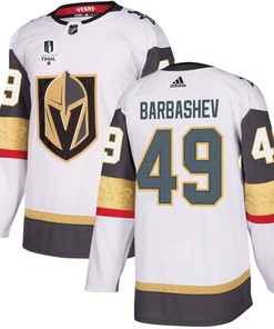 Ivan Barbashev 49 Vegas Golden Knights Stanley Cup 2023 Final Patch Away Breakaway Men Jersey - White