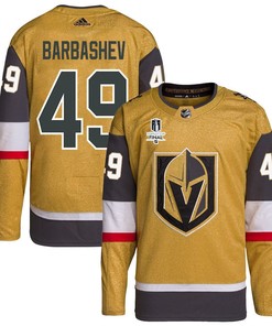 Ivan Barbashev 49 Vegas Golden Knights Stanley Cup 2023 Final Patch Home Breakaway Men Jersey - Gold
