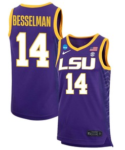 Izzy Besselman 14 LSU Tigers 2023 NCAA Basketball Jersey - Purple