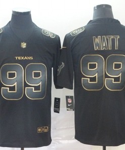 J. J. Watt #99 Houston Texans Nfl Explosion Legendary Gold Black Jersey