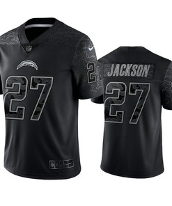 J.C. Jackson 27 Los Angeles Chargers Black Reflective Limited Jersey - Men