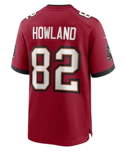 JJ Howland Tampa Bay Buccaneers Game Player Jersey - Red