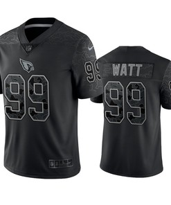 J.J. Watt 99 Arizona Cardinals Black Reflective Limited Jersey - Men