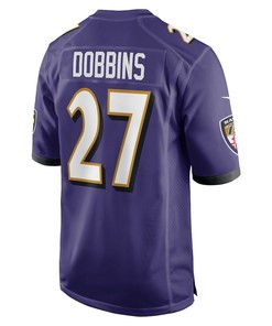 J.K. Dobbins 27 Baltimore Ravens Game Jersey - Purple