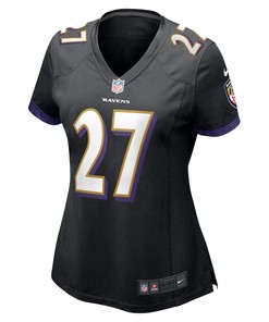 J.K. Dobbins 27 Baltimore Ravens Women's Game Jersey - Black
