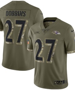 J.K. Dobbins Baltimore Ravens 2022 Salute To Service Limited Jersey - Olive