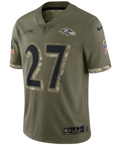 J.K. Dobbins Baltimore Ravens 2022 Salute To Service Limited Jersey - Olive