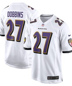 J.K. Dobbins Baltimore Ravens Away Game Player Jersey - White