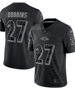 J.K. Dobbins Baltimore Ravens RFLCTV Limited Jersey - Black