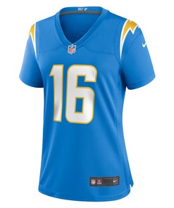 JK Scott 16 Los Angeles Chargers Women's Game Jersey - Powder Blue