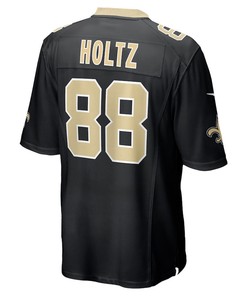 J.P. Holtz New Orleans Saints Game Player Jersey - Black