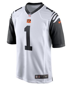 Ja'Marr Chase 1 Cincinnati Bengals Alternate Game Player Jersey - White
