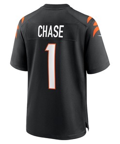 Ja'Marr Chase 1 Cincinnati Bengals Game Jersey - Black