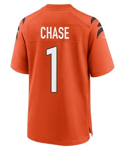 Ja'Marr Chase 1 Cincinnati Bengals Super Bowl LVII Champions Men Alternate Game Jersey - Orange