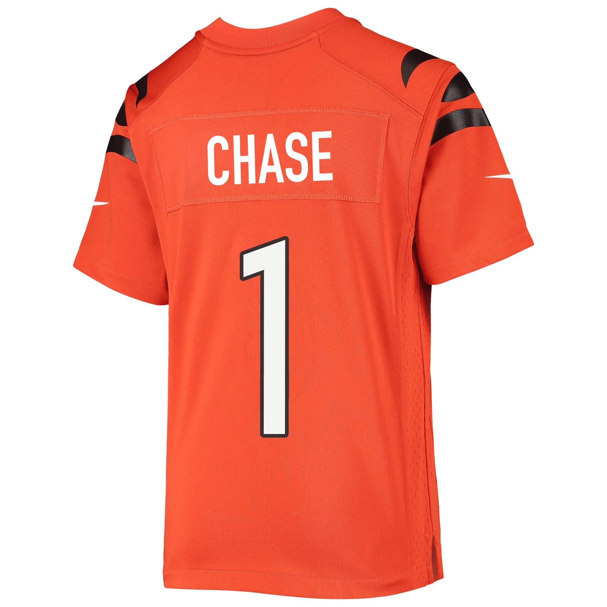 Ja'Marr Chase 1 Cincinnati Bengals Super Bowl LVII Champions Youth Alternate Game Jersey - Black