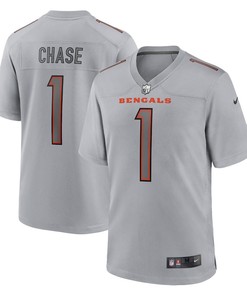 Ja'Marr Chase Cincinnati Bengals Atmosphere Fashion Game Jersey - Gray