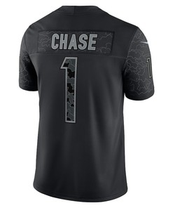 Ja'Marr Chase Cincinnati Bengals RFLCTV Limited Jersey - Black
