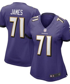 Ja'Wuan James 71 Baltimore Ravens Women's Player Game Jersey - Purple