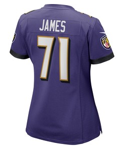 Ja'Wuan James 71 Baltimore Ravens Women's Player Game Jersey - Purple