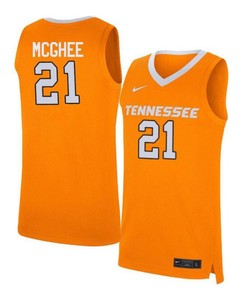 Jabari McGhee 21 Tennessee Volunteers Elite Basketball Men Jersey - Orange