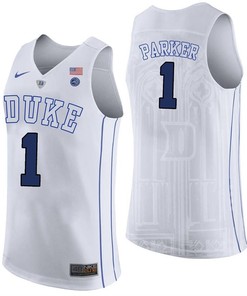 Jabari Parker 1 Duke Blue Devils College Basketball Player Performance Men Jersey - White