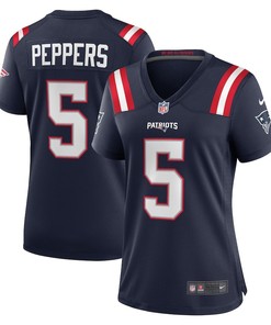 Jabrill Peppers 5 New England Patriots Women's Game Player Jersey - Navy