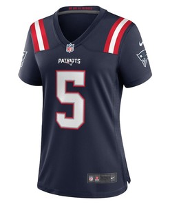 Jabrill Peppers 5 New England Patriots Women's Game Player Jersey - Navy