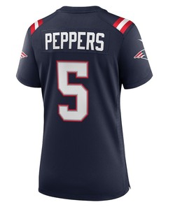 Jabrill Peppers 5 New England Patriots Women's Game Player Jersey - Navy