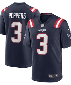 Jabrill Peppers New England Patriots Game Jersey - Navy Nfl