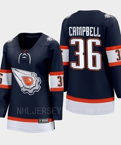 Jack Campbell 36 Edmonton Oilers 2022 Special Edition 2.0 Women Breakaway Player Retro Jersey Navy