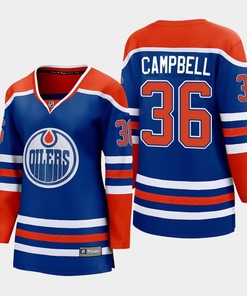 Jack Campbell 36 Edmonton Oilers 2022-23 Home Women Premier Breakaway Player Jersey Royal