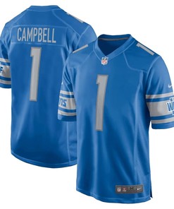 Jack Campbell Detroit Lions 2023 NFL Draft First Round Pick Game Jersey - Blue